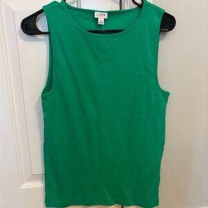 J. Crew Vibrant Green Tank Top